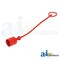 A & I Products Dust Cap, 1/2", Red  10" x4" x4" A-C211017 - alternate 2